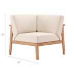 Modway Eei-3680-Nat-Tau Sedona Corner Chair, Natural Taupe