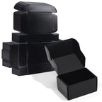 Zbeivan 6X4X3 Black Small Shipping Boxes, 20 Packs Corrugated Cardboard Mailer Boxes For Packaging Small Business Mailing Gifts