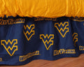 College Covers Everything Comfy West Virginia Mountaineers Dust Ruffle Bed Skirt, Queen