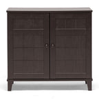 Baxton Studio Glidden Shoe Storage Cabinet, Dark Brown (91-4517-HiT)
