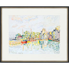 HomeRoots 416309 28 x 34 x 2 in. Le Croisic France Black Picture Frame Print Wall Art