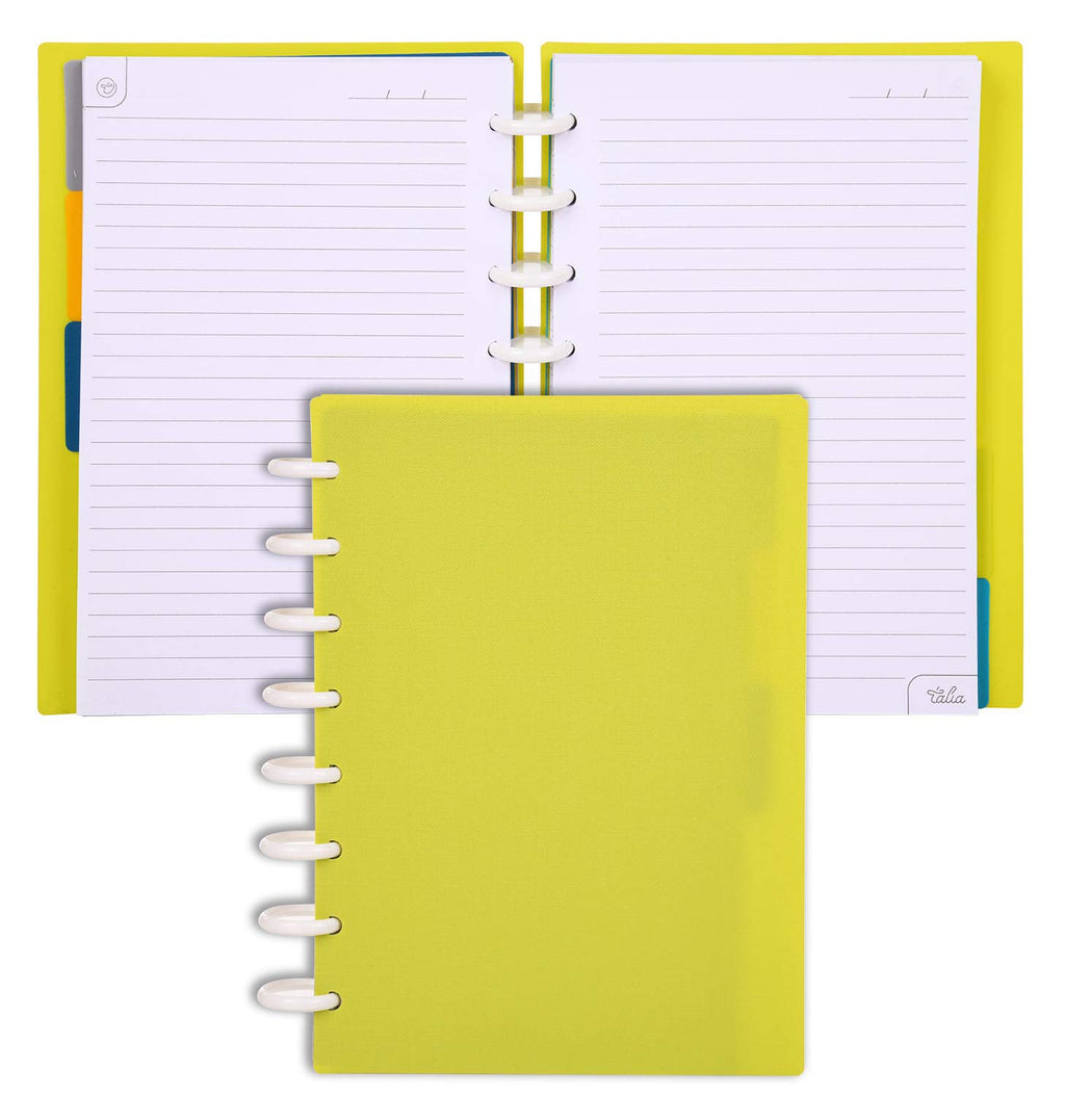 Talia Discbound Notebooks, Planner, Customizable, (Verdant Green, Junior (5.5In X 8.5In))