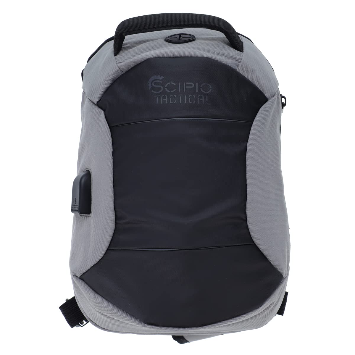 Scipio Sling Bag With Usb Port, Black, Small