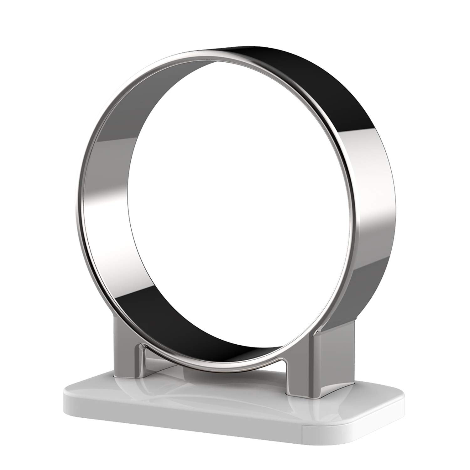 Raikedr Hair Dryer Holder, Bathroom Hair Dryer Holder, Hair Care Tools Holder Wall Mount - Extra Large Rim (Silvery)