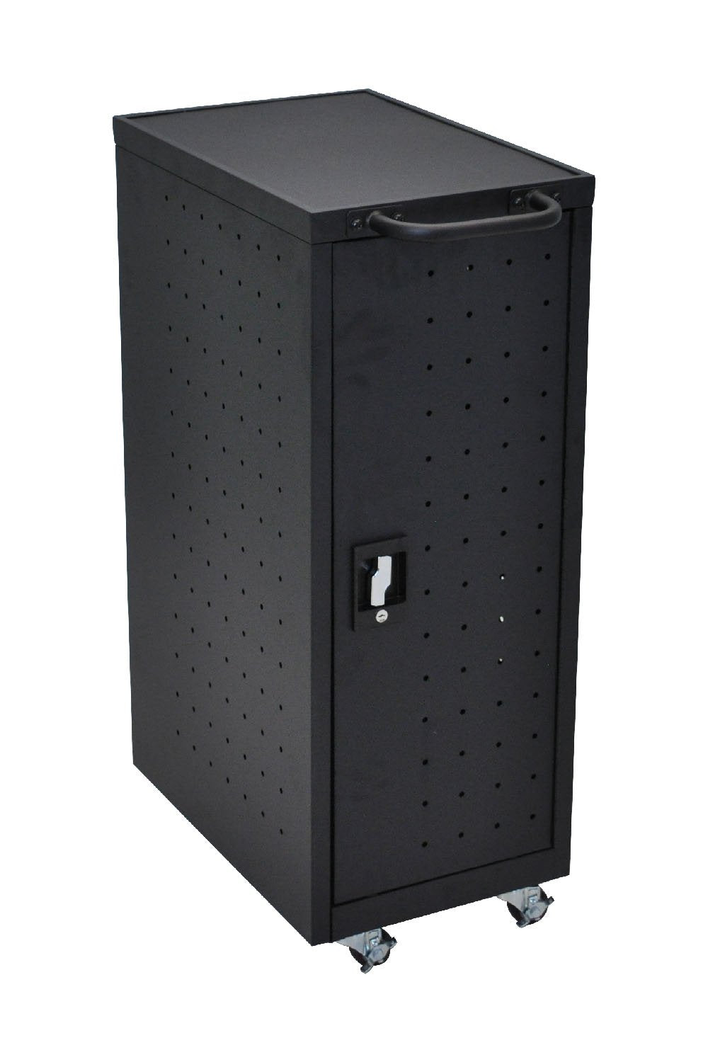 LUXOR LUXLLTP12-B LLTP12-B Chromebook Charging Cart Includes Electrical Outlets, Black