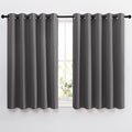 Nicetown Bedroom Blackout Curtains Panels - Window Treatment Thermal Insulated Solid Grommet Blackout For Living Room (Set Of 2,