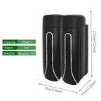 Aumio Shampoo Dispenser Shampoo And Conditioner Dispenser, Wall Mount Soap Dispenser, 2X350Ml Shampoo Conditioner Body Wash Disp