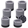 Hanihua 6 Sets Furniture Risers 1', 2 Inch Grey Bed Risers, Heavy Duty Bed Lifts Risers For Table, Sofa, Couch, Desk, Adjustabl