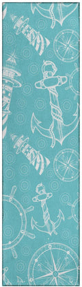 Dalyn Indoor Outdoor Harbor Ha9 Ocean Washable 2'3" X 7'6" Runner Rug Ha9Oc2X8