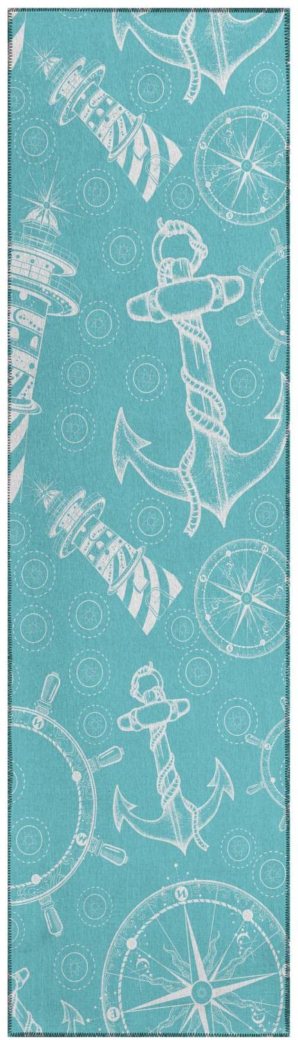 Dalyn Indoor Outdoor Harbor Ha9 Ocean Washable 2'3&quot; X 7'6&quot; Runner Rug Ha9Oc2X8