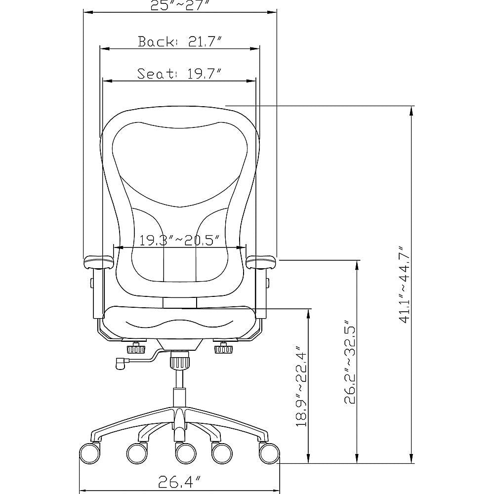 Lorell Mid Back Executive Chair