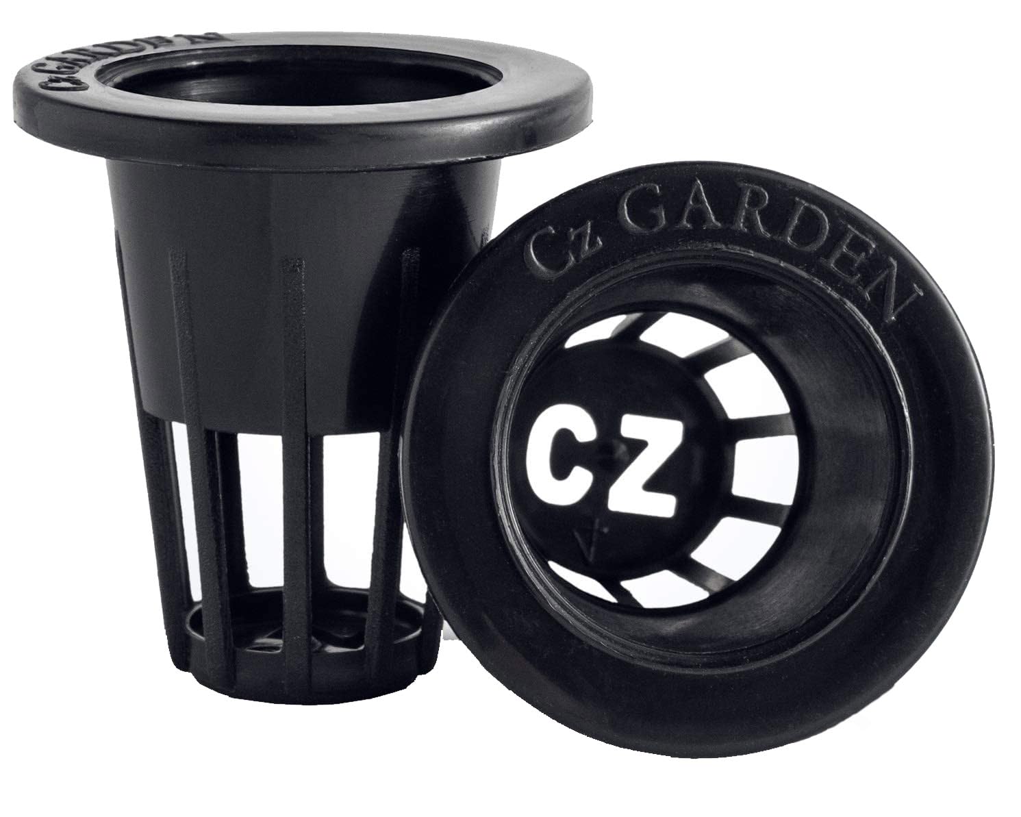 100 Pack - 1 Inch Net Pots Cz All Star Round Heavy Duty Net Cups Wide Lip Design - Hydroponics Slotted Mesh