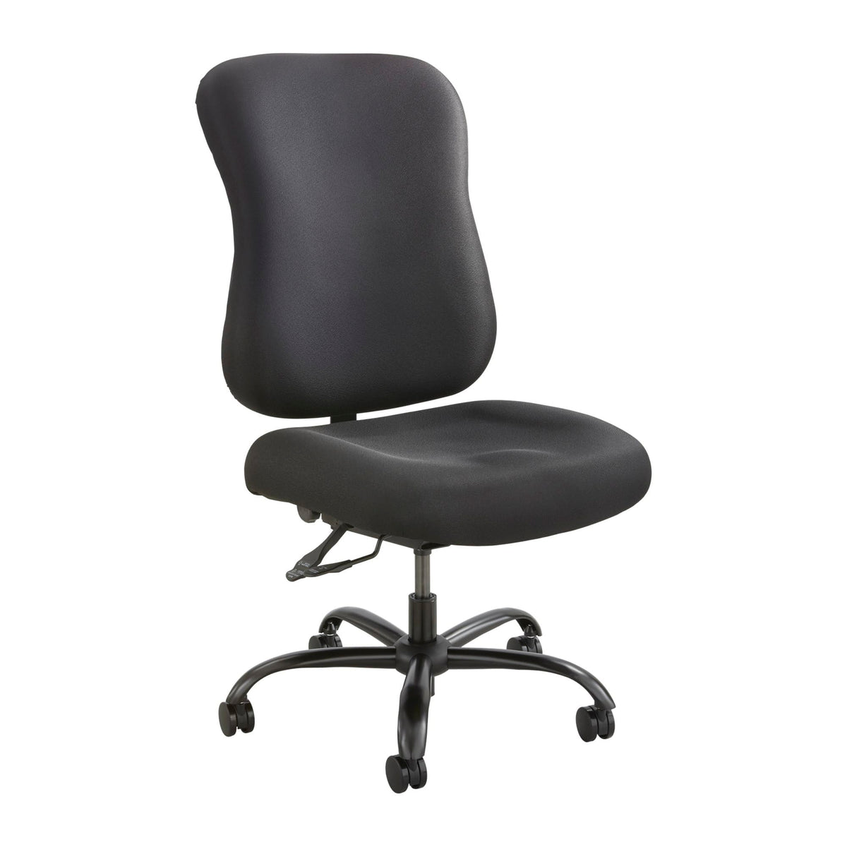 Safco 3590BL Optimus Big & Tall Chair, 400 lb. Capacity (Optional arms sold separately), Black