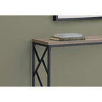 Monarch Specialties I 3533 Accent Table, Console, Entryway, Narrow, Sofa, Living Room, Bedroom, Metal, Laminate, Brown, Black, Contemporary, Modern
