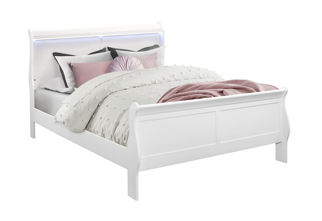 Global Furniture Usa Charlie White Queen Bed