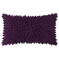 Kingrose 3D Handmade Personalized Throw Pillow Covers Rectangle Decorative Cushion Cases For Sofa Couch Chair 12 X 20 Inches Pur