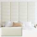 IFNOW Wall Mounted Upholstered Headboard Full, 3D Peel and Stick Soundproof Wall Panels, Reusable and Removable Padded Headboard