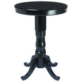Ram Game Room Round Pub Table, Black