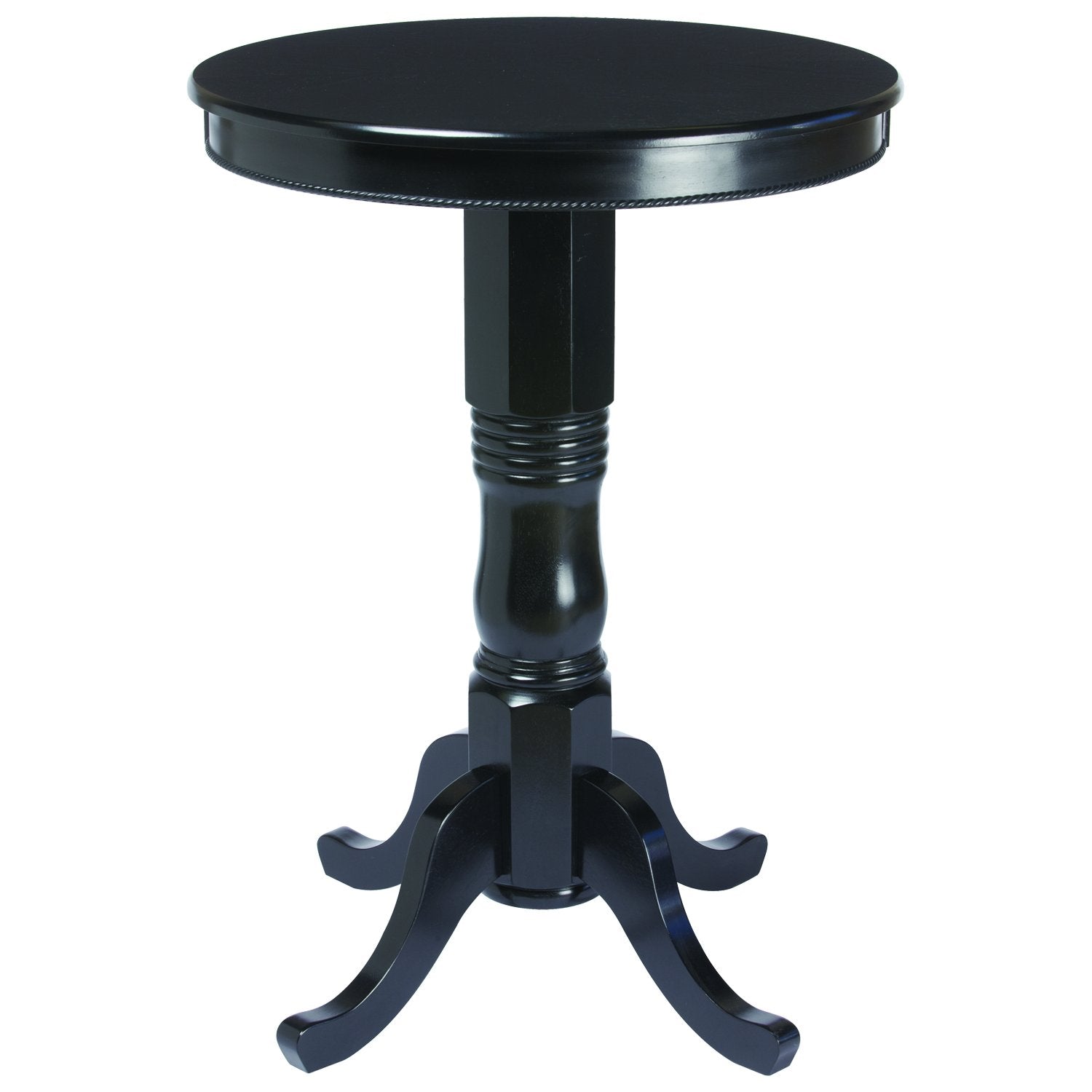 Ram Game Room Round Pub Table, Black