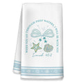 NEFMGEG Blue Coastal Christian Kitchen Towels, Preppy Beach Hand Tea Towels, Christian Gifts for Women Men Housewarming Decor, P