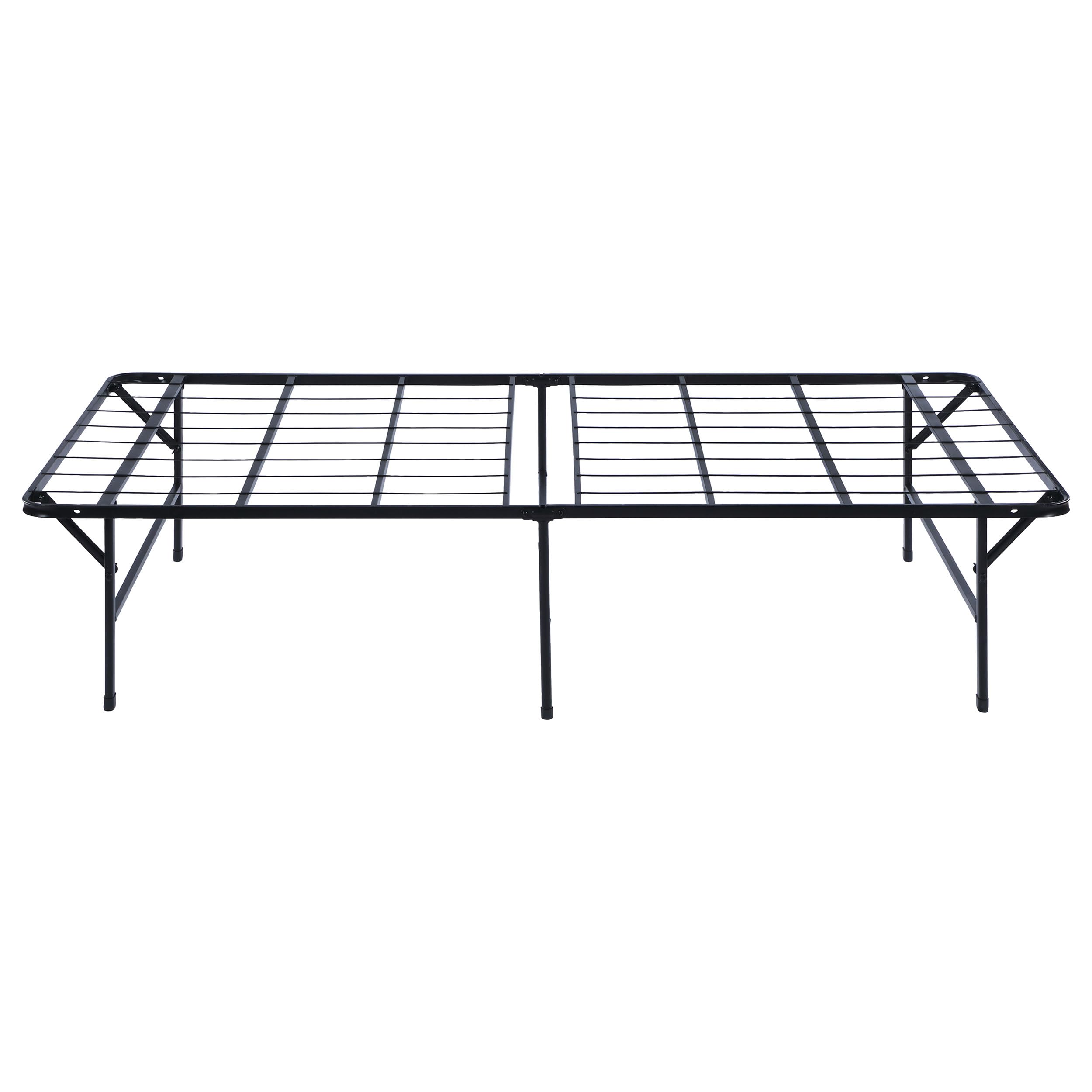 Coaster Home Furnishings Mabel 14 Inch High Twin Size Heavy Duty Sturdy Steel Foldable Metal Bed Frame Mattress Support Black 305957T