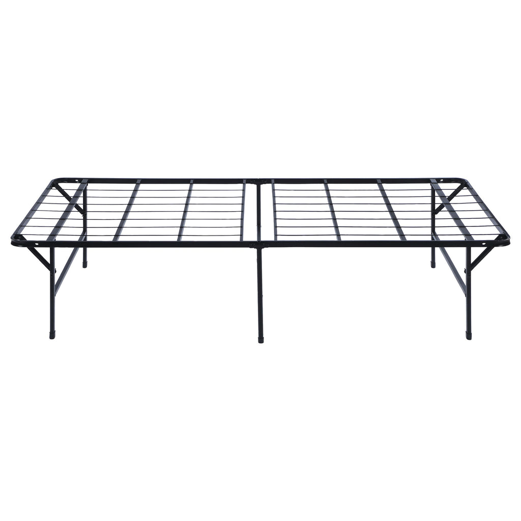 Coaster Home Furnishings Mabel 14 Inch High Twin Size Heavy Duty Sturdy Steel Foldable Metal Bed Frame Mattress Support Black 305957T