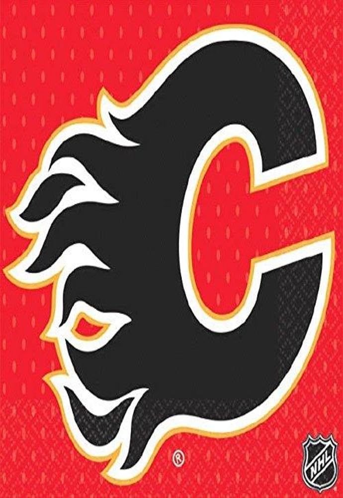 Calgary Flames Party Napkins - 5 x 5 | Pack of 16