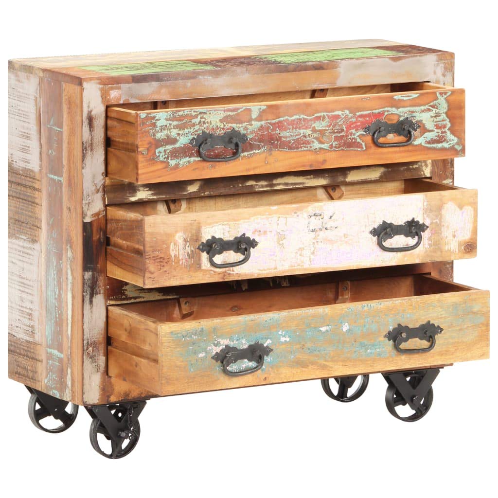 vidaXL Sideboard 31.5x11.8x27.6 Solid Reclaimed Wood