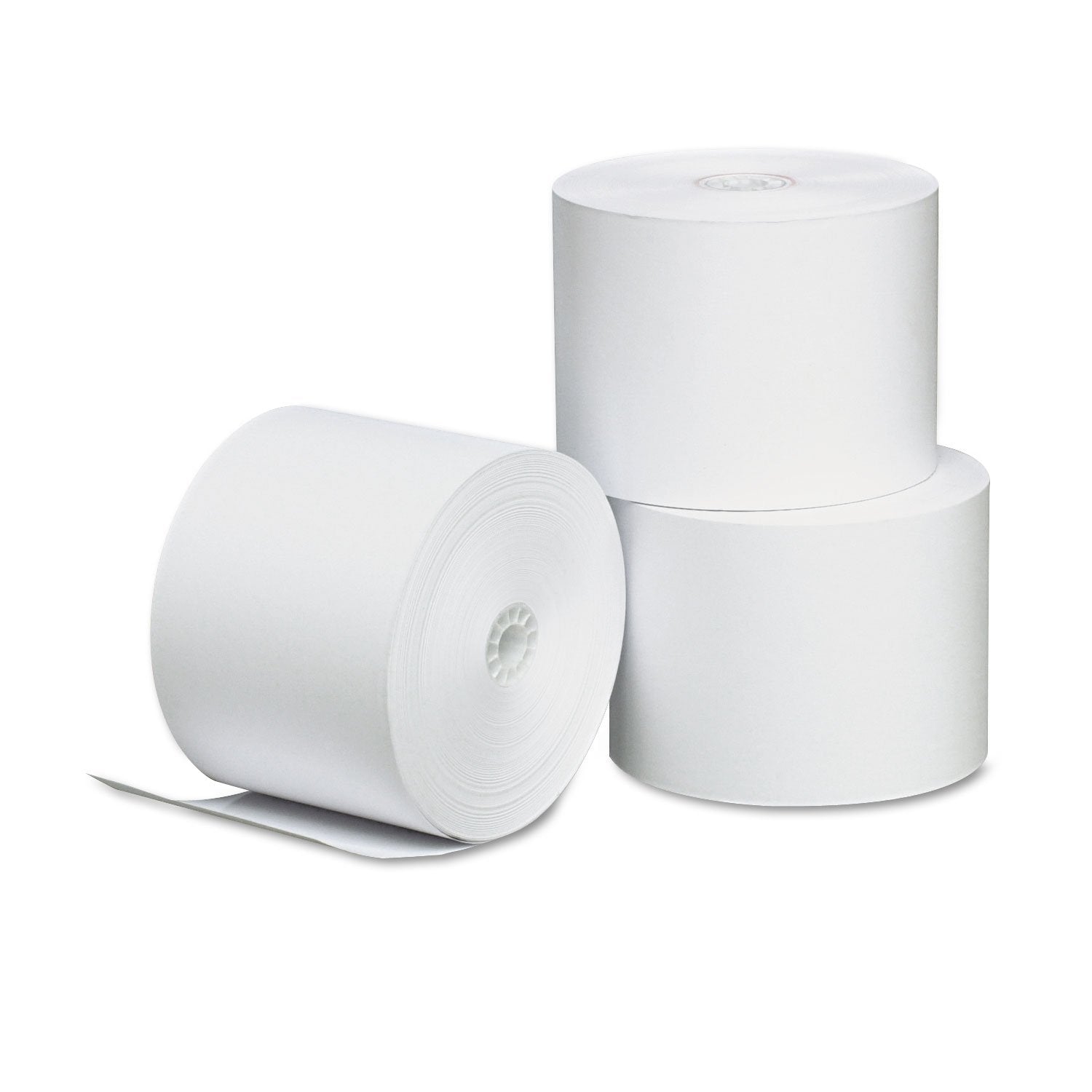 Universal 35762 Single-Ply Thermal Paper Rolls, 2 1/4-Inch X 165 Ft, White, 3/Pack