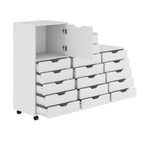Winsome Wood 10395 Halifax 3-pc Storage Cabinet Set in White