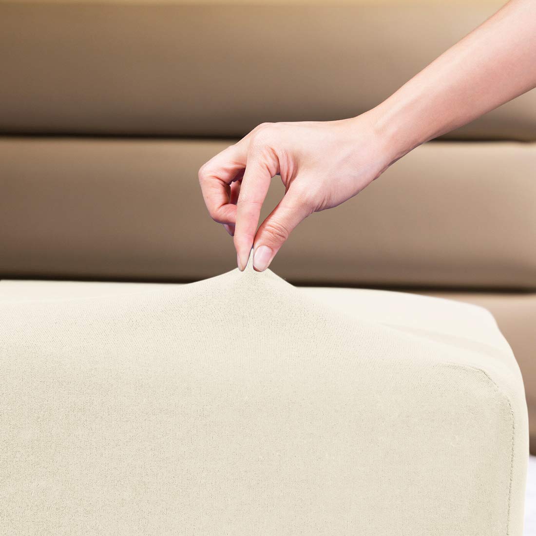 Fitted Sheet- Cosmoplus King Fitted Sheet Only(No Flat Sheet Or Pillow Shams),4 Way Stretch Micro-Knit,Snug Fit,Wrinkle Free,For