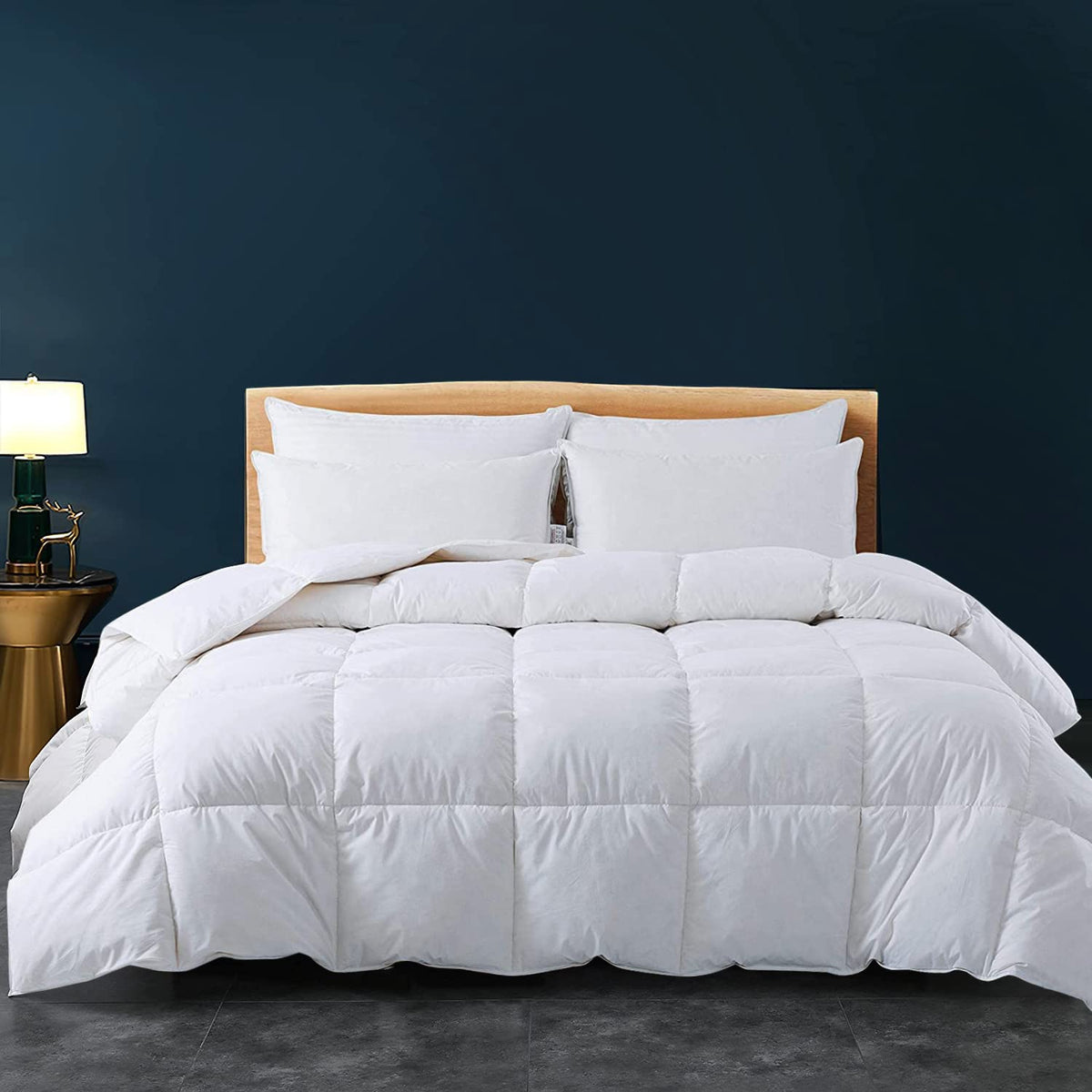 Cozynight Down Alternative Comforter Super King Comforter Duvet Insert With Corner Tabs-Breathable-Box Stitched Reversible Comfo