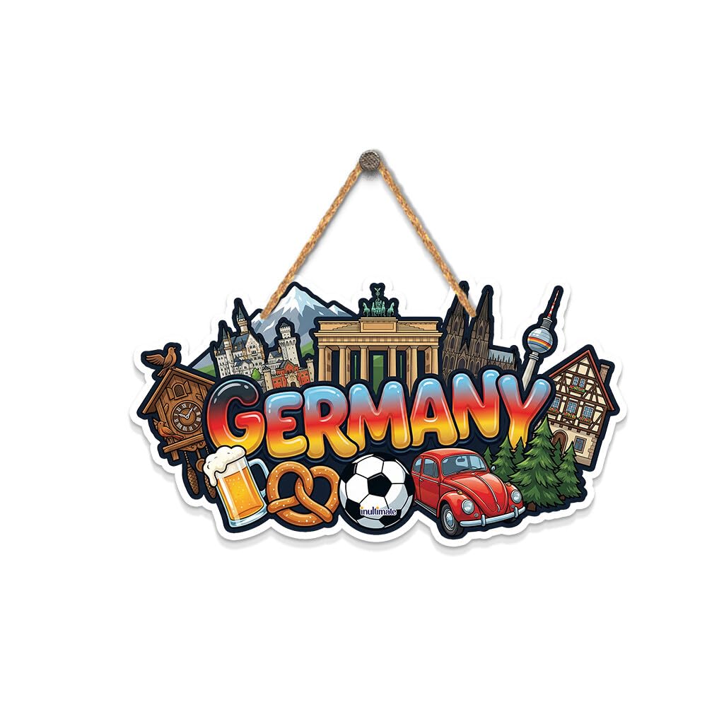 Inultimate Germany Wooden Wall Hanging Art Item