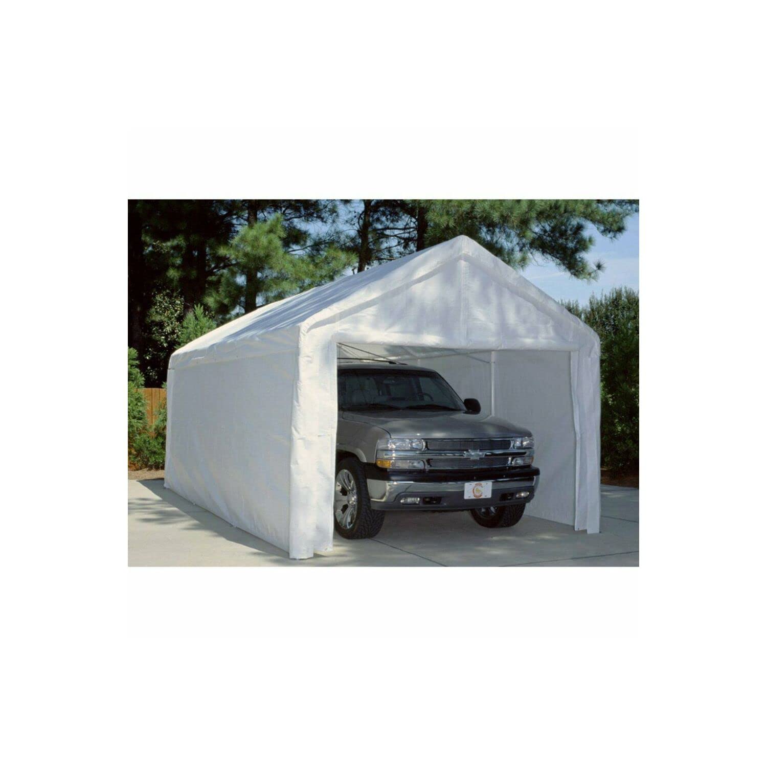 King Canopy 18-Feet By 20-Feet Canopy Enclosure Sidewall Kit W/Flaps, 2 Solid Sides, 2 Zippered Ends, 50 Ball Bungees, 180 Gsm P