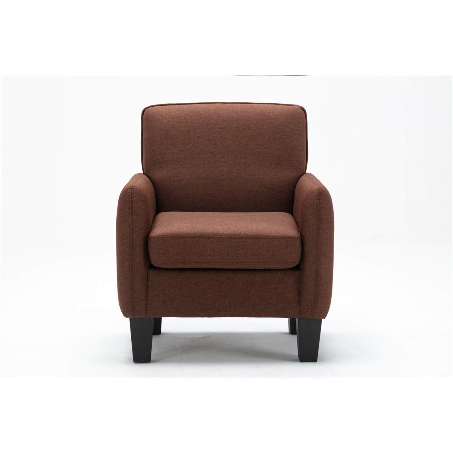 Lilola Home Mia Brown Linen Accent Armchair