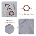 Rose Home Fashion Rhf Funtion Curtain-Blackout Curtains 96 Inch,Bedroom Curtains Blackout Curtain Panels&96'' Curtains,Vertical
