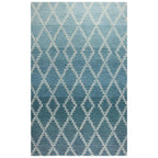Rizzy Home Alora Decor Ascension 8' X11' Ombre/Lattice Teal/Gray/Rust/Blue Area Rug