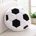 14Inch Fluffy Soccer Balls Plush Pillow,Soft Soccer Ball Stuffed Toys,Decorative Soccer & Football Pillow Cushion Throw Pillow,F