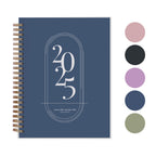 Rileys 2025 Weekly Planner - Annual Weekly & Monthly Agenda Planner, Jan - Dec 2025, Flexible Cover, Notes Pages, Twin-Wire Bind