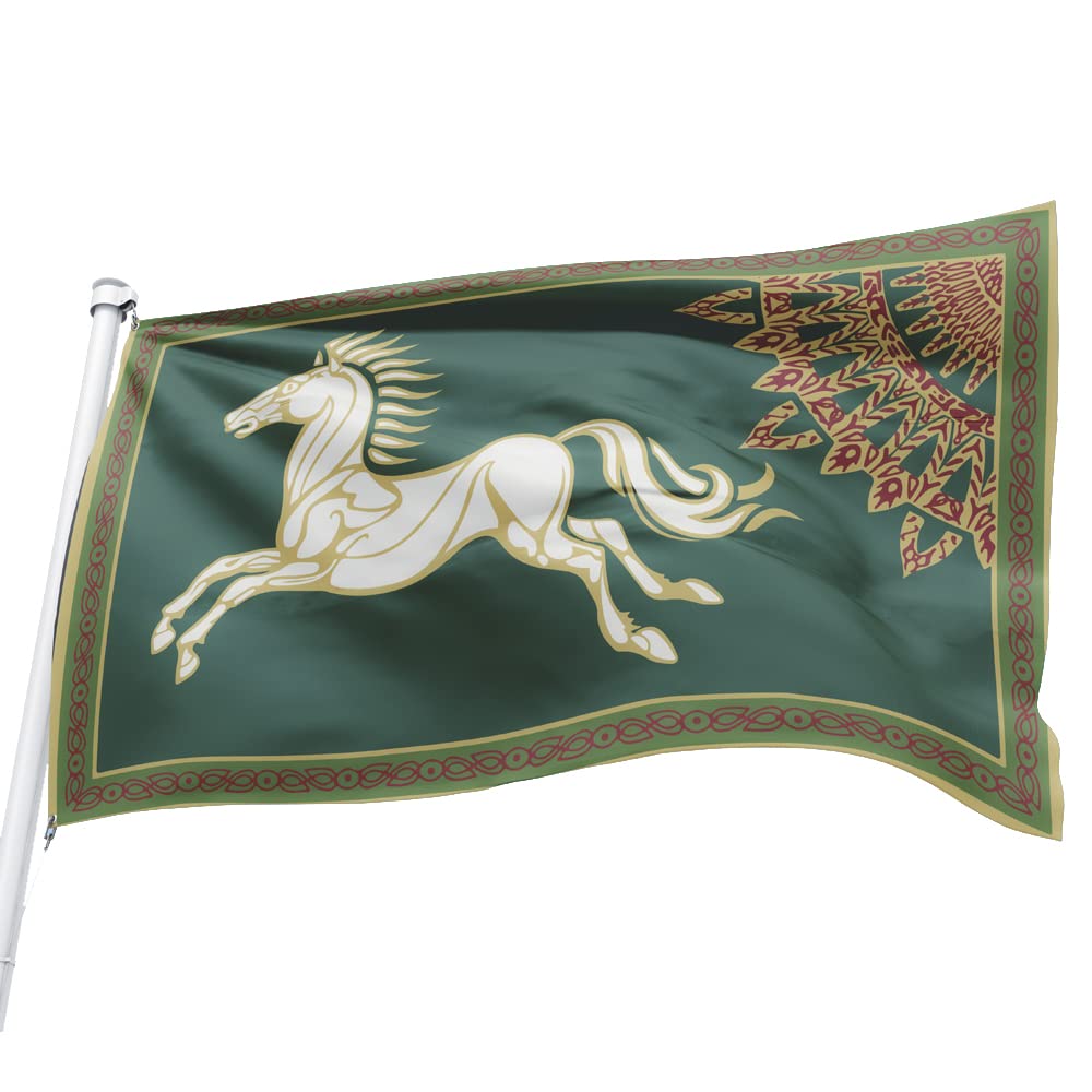 Flylong Lotr Rohan Flag Banner 3X5 Feet Green