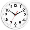 DAXSMY Wall Clock, Modern Wall Clocks Battery Operated 10 Inch, Simpel Silent Non-Ticking Analog Clock Decorative for Kitchen, B
