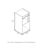 Furinno Pelli Cubic Storage Cabinet, 2x1, Espresso