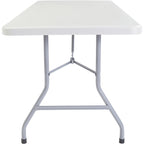 National Public Seating Plastic Folding Table - 30in.W x 96in.L, Model Number BT3096