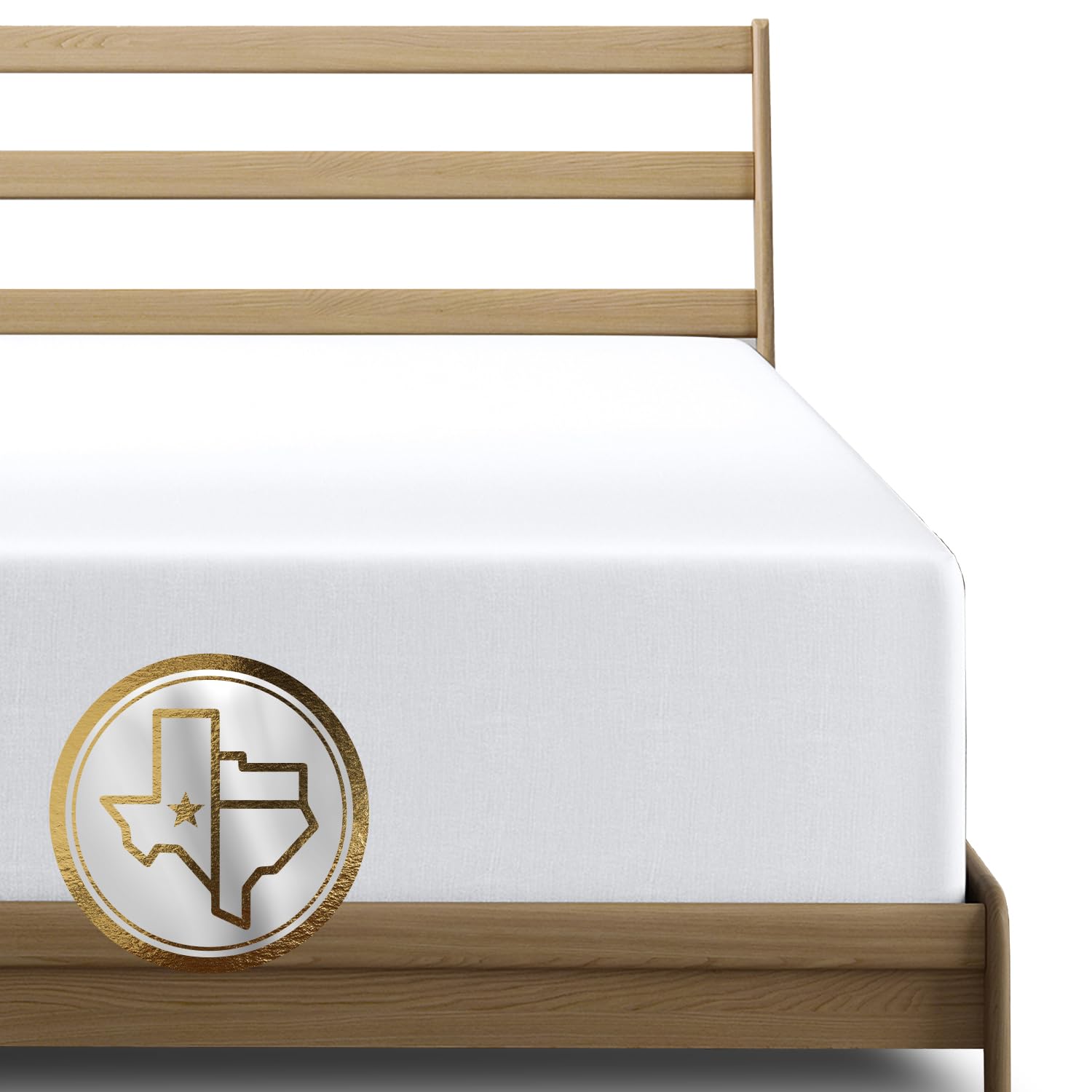 Texas Linen Co. Luxury Egyptian Cotton California King Fitted Sheet Only - 1000 Thread Count White Cal King Sheets Deep Pocket F