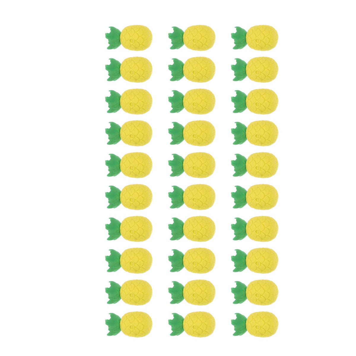Nuobesty 30Pcs Mini Pineapple Erasers Cute Pencil Erasers Pineapple Shape Eraser Bulks For Kids Party Bag Favors, Classroom Priz