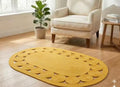 Siya Textiles Cotton Jute Door Mat 40x60 cm | AntiSlip Entryway Welcome Mat | Absorbent Floor Rug for Home, Kitchen, Bathroom |