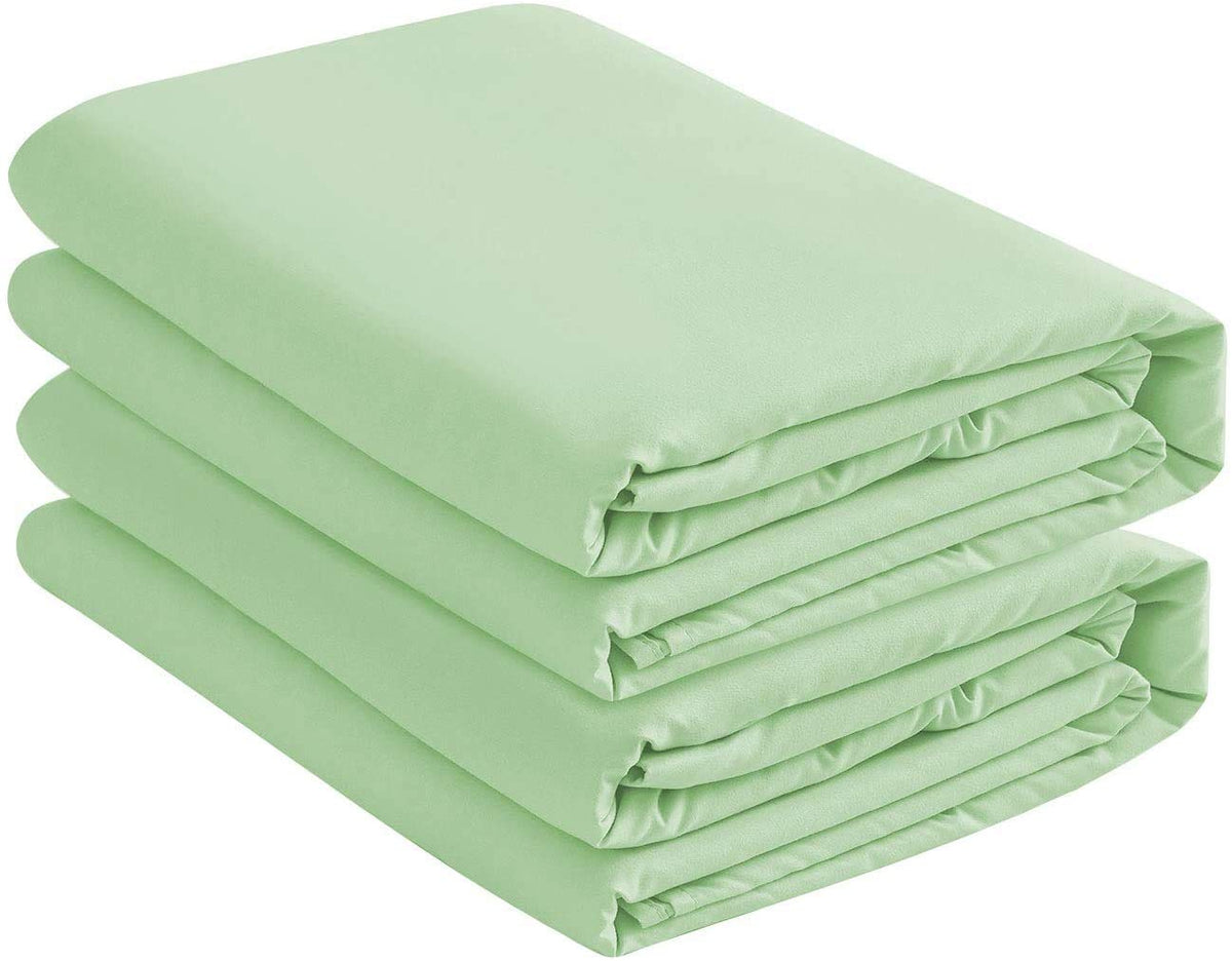 Microfiber 2 Twin Fitted Bottom Bed Sheets (2-Pack) 1800 Ultra Soft and Comfy - 39'' x 75'' Great for Kids Room, Guest Room, Dor