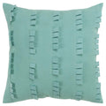 Rizzy Home Donny Osmond Stripe 20" X 20" Cotton Canvas Pillow Cover In Aqua