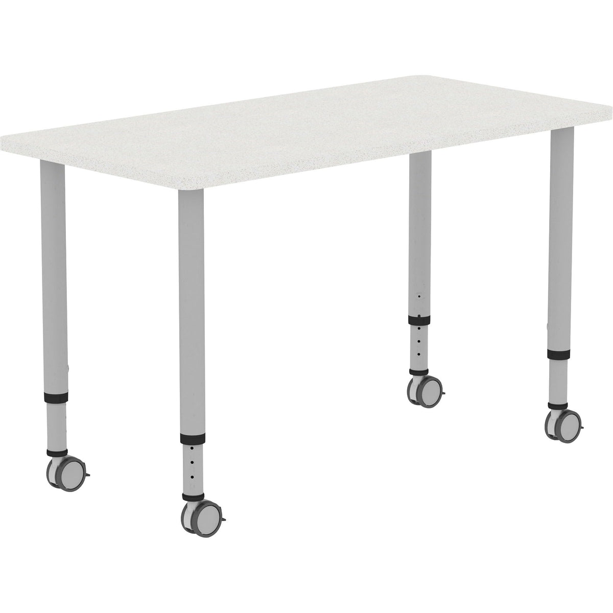 Lorell, Llr69581, Height-Adjustable 48&quot; Rectangular Table, 1 Each