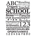 32 School Teacher Collage Sayings ABC 123 Reading Crayons Writing Homework Chalk Boards Classroom Teach Kids Children Wall Deca